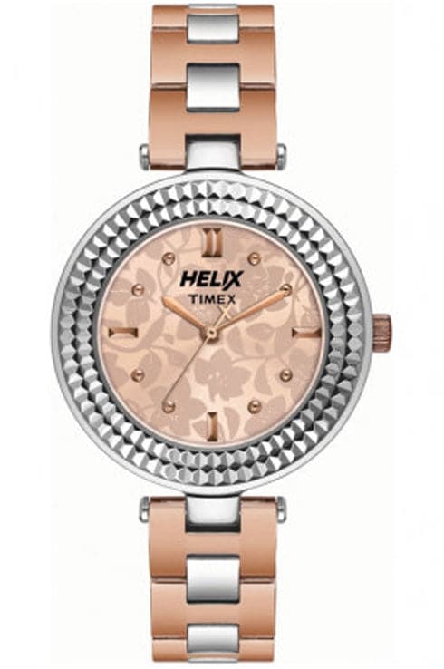 Helix Analog Beige Dial Women's Watch - Kamal Watch Company