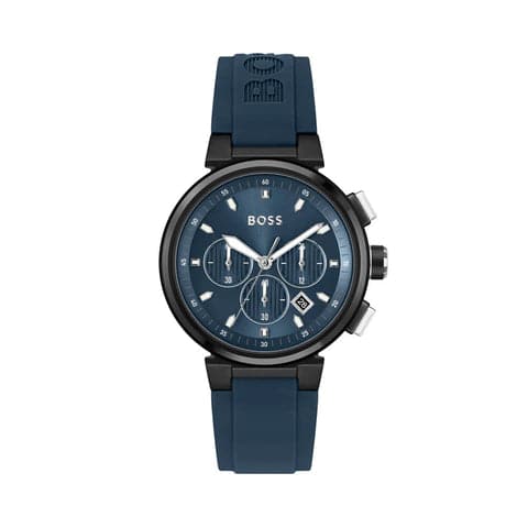 Hugo Boss One MenS Blue Dial Blue Silicone Watch 1513998 - Kamal Watch Company