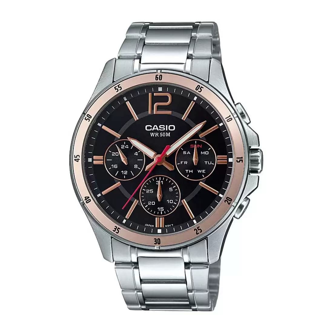 Casio Enticer Men Silver Multi Dial Men S Watch A1884