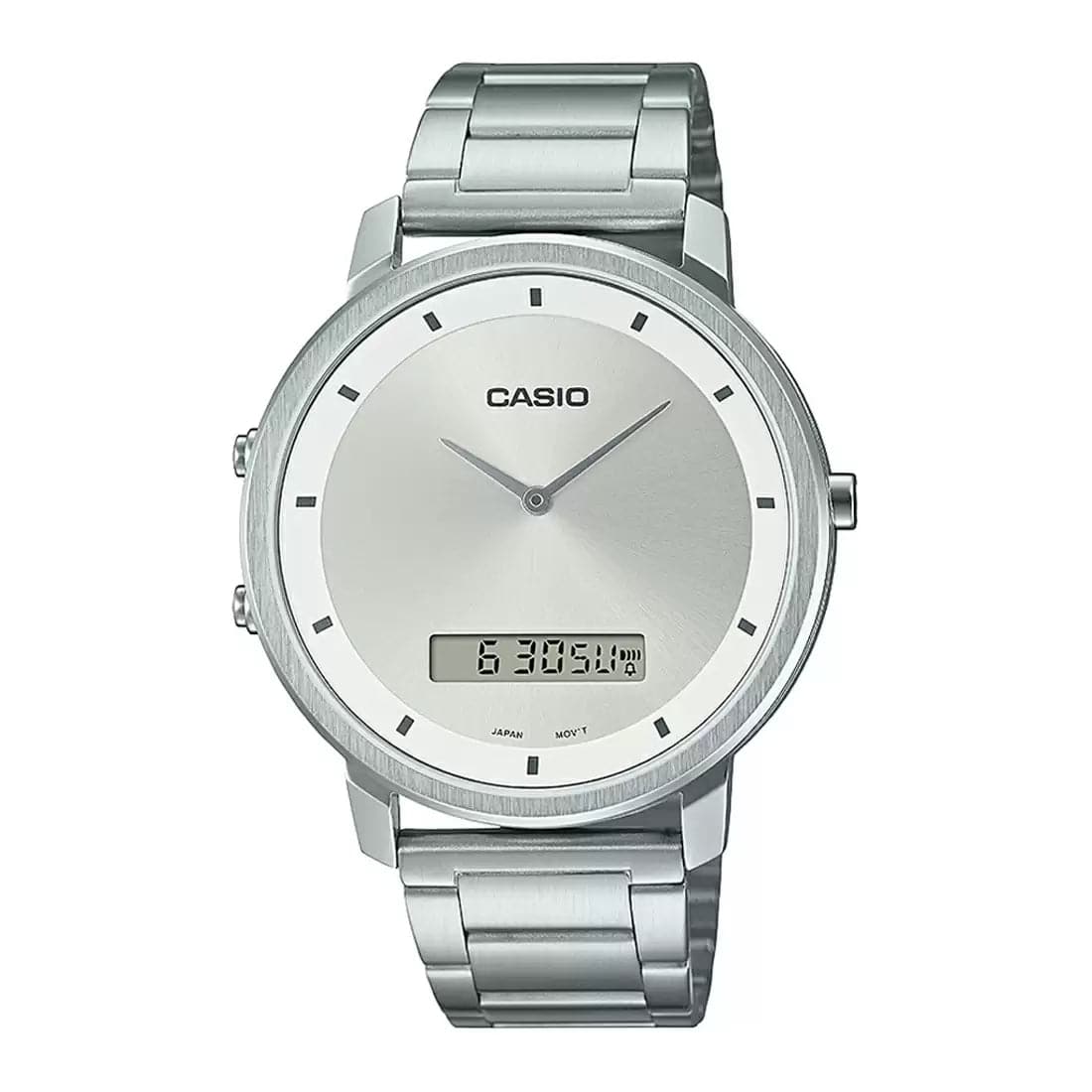 CASIO ENTICER MEN Silver Analog-Digital - Men's Watch A1960 - Kamal Watch Company