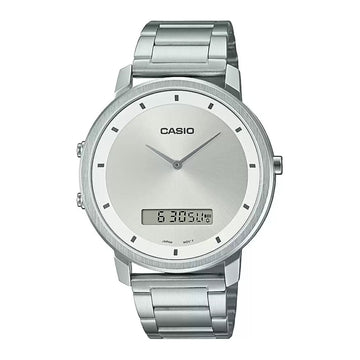 CASIO ENTICER MEN Silver Analog-Digital - Men's Watch A1960 - Kamal Watch Company
