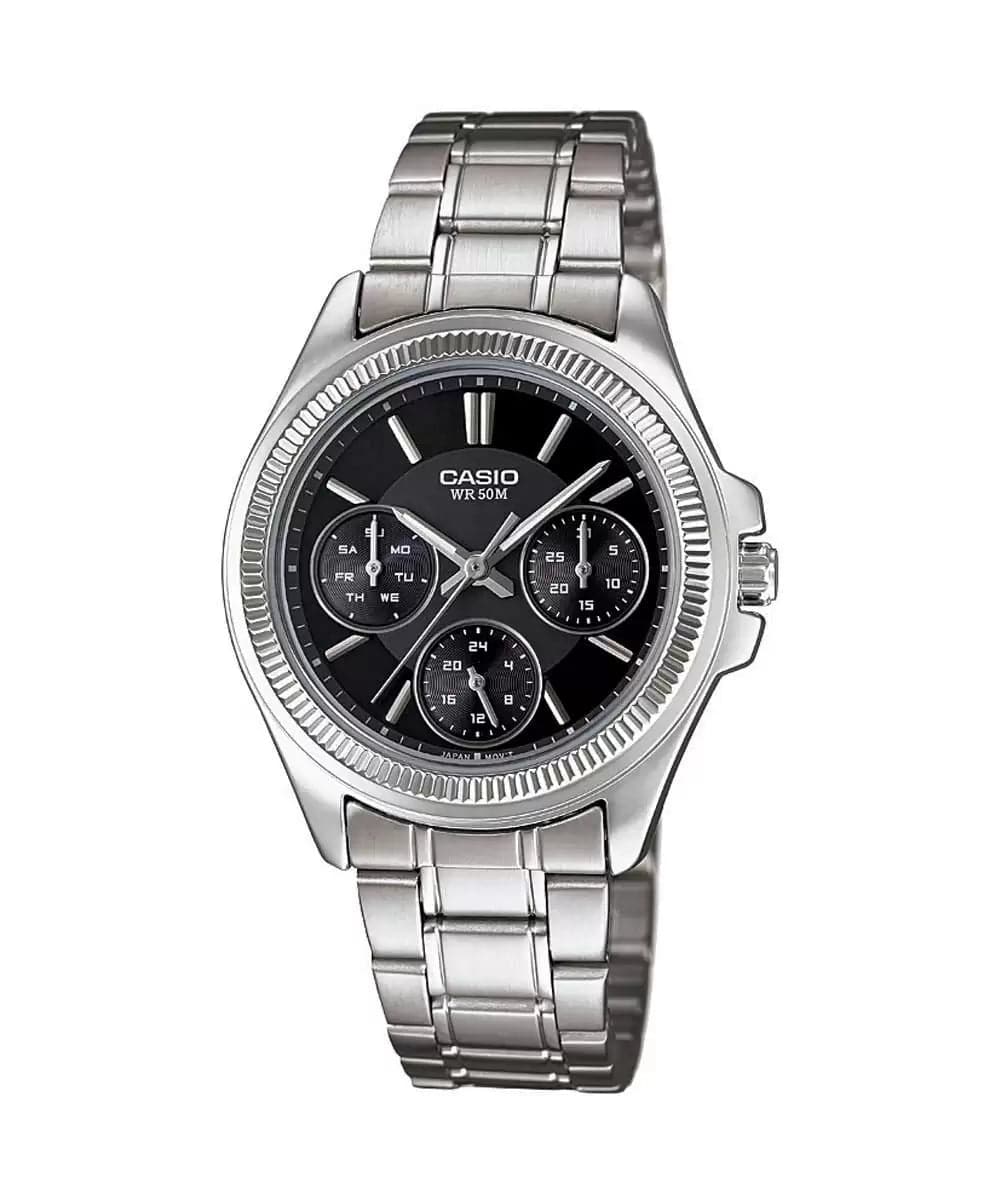 Casio Enticer Analog Black Dial Women'S Watch - Main Image