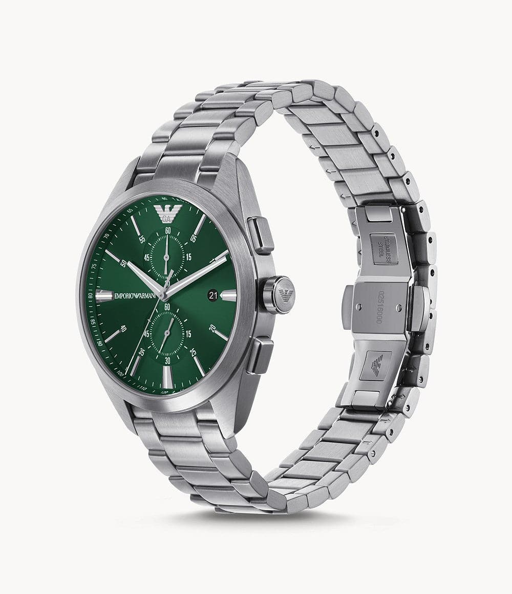 Emporio Armani Chronograph Gunmetal Stainless Steel Watch AR11480I - Kamal Watch Company