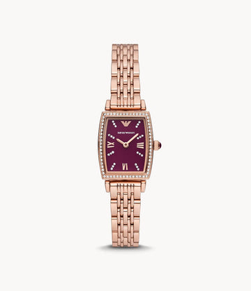 Emporio Armani Two-Hand Rose Gold Stainless Steel Watch AR11488I - Kamal Watch Company