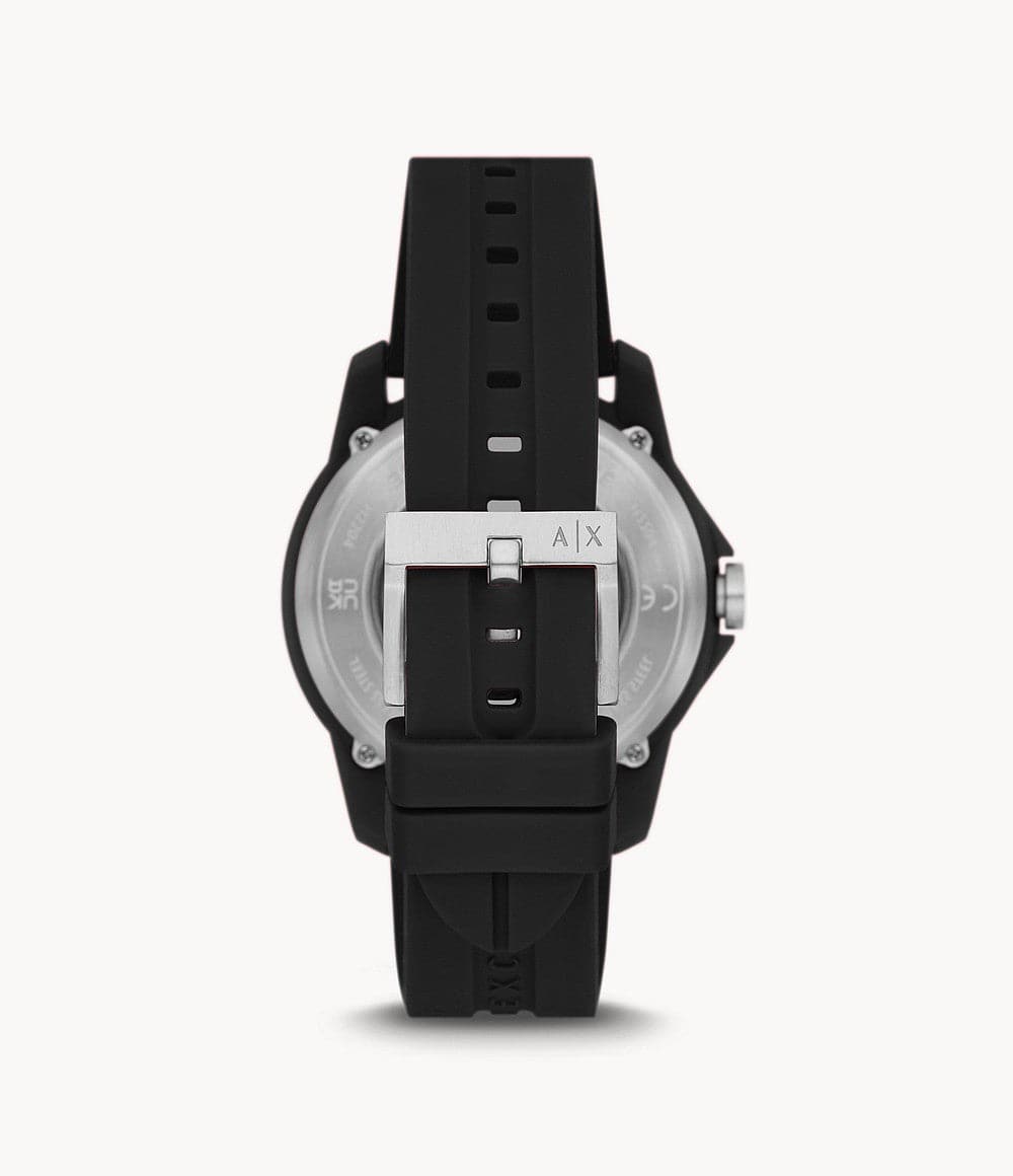 Armani Exchange Automatic White Silicone Watch AX1726 - Kamal Watch Company