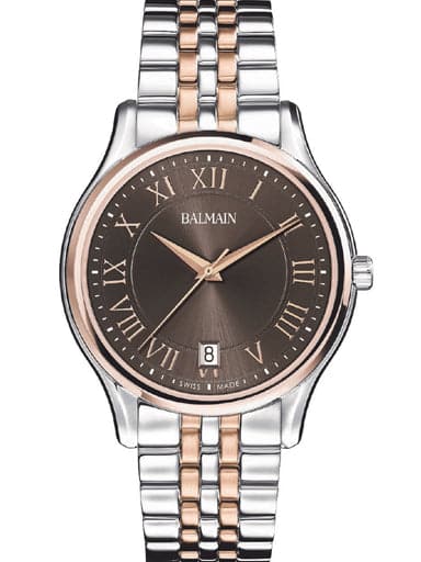 BALMAIN BELEGANZA II DATE BROWN DIAL MEN'S WATCH B1348.33.52 - Kamal Watch Company