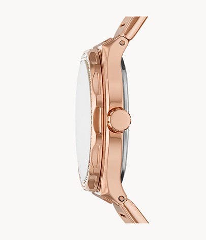 FOSSIL Eevie Multifunction Rose Gold Stainless Steel Watch BQ3721I - Kamal Watch Company