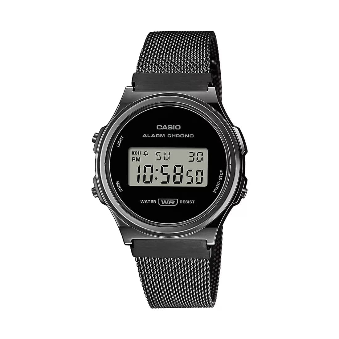 CASIO VINTAGE COLLECTION Black Digital - Unisex Watch D260 - Kamal Watch Company