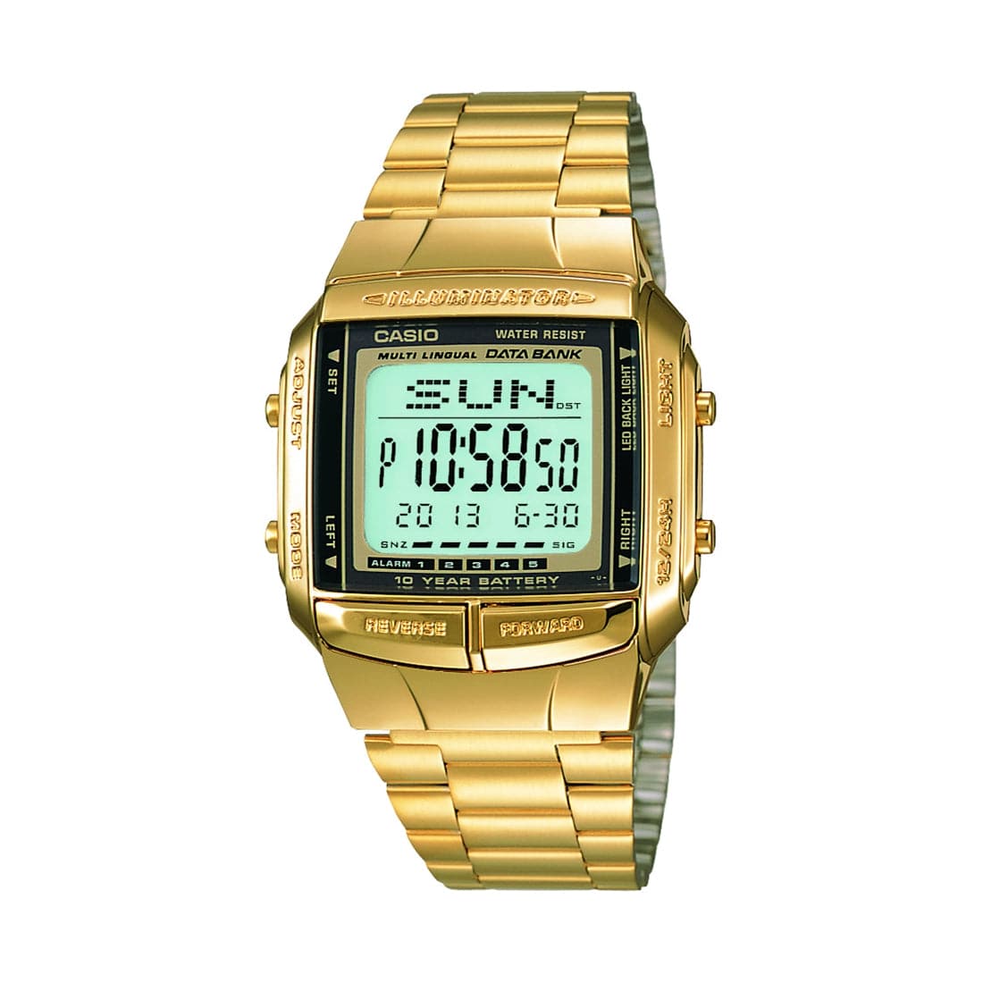 Casio Vintage Collection Gold Digital Men S Watch Db37