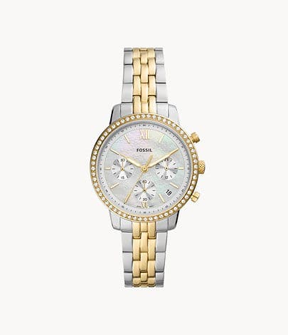 FOSSIL Neutra Chronograph Two-Tone Stainless Steel Watch ES5216I - Kamal Watch Company