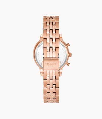 FOSSIL Neutra Chronograph Rose Gold-Tone Stainless Steel Watch ES5218I - Kamal Watch Company