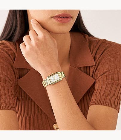 FOSSIL Raquel Three-Hand Date Stainless Steel Watch ES5220I - Kamal Watch Company