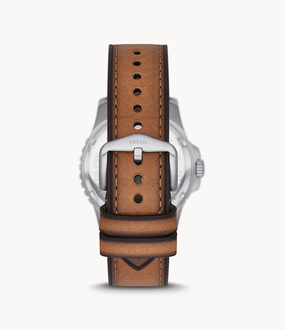 Fossil Blue Three-Hand Date Tan Eco Leather Watch FS5946I - Kamal Watch Company