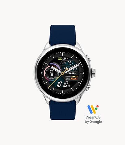FOSSIL Gen 6 Wellness Edition Smartwatch Navy Silicone FTW4070 - Kamal Watch Company
