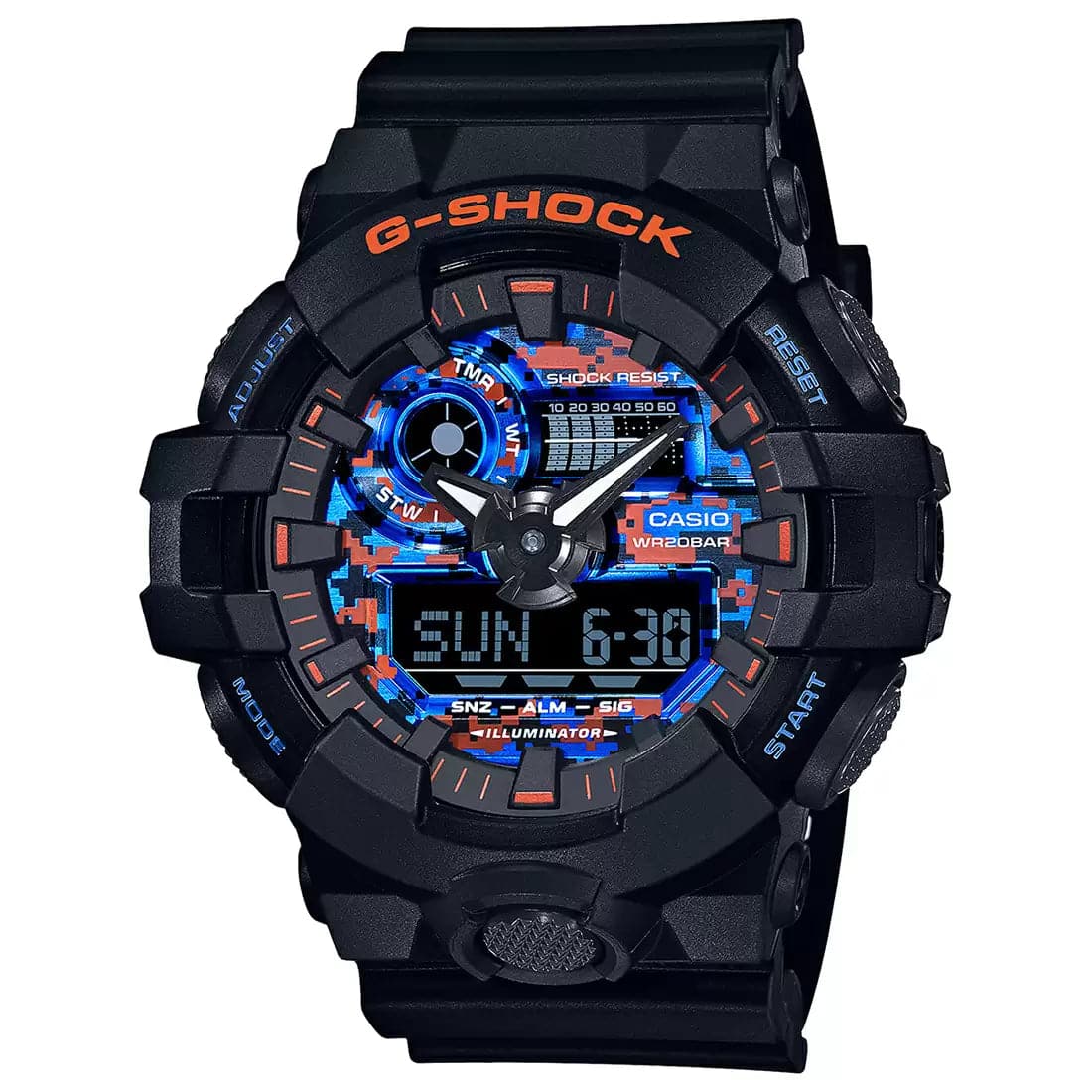 Casio Ga 700Ct 1Adr G1098 Youth Fashion Analog Digital Men S Watch