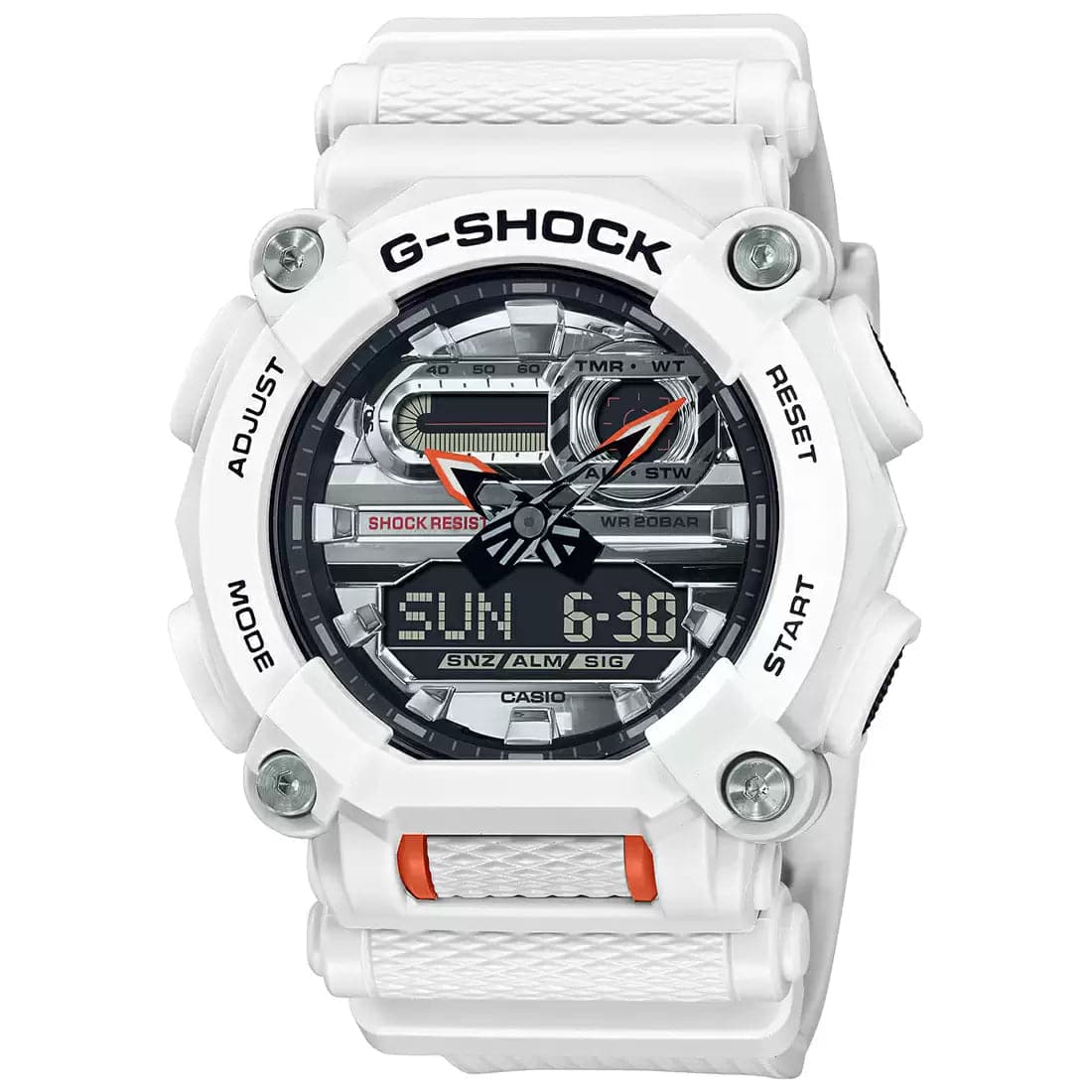All white hot sale g shock watch