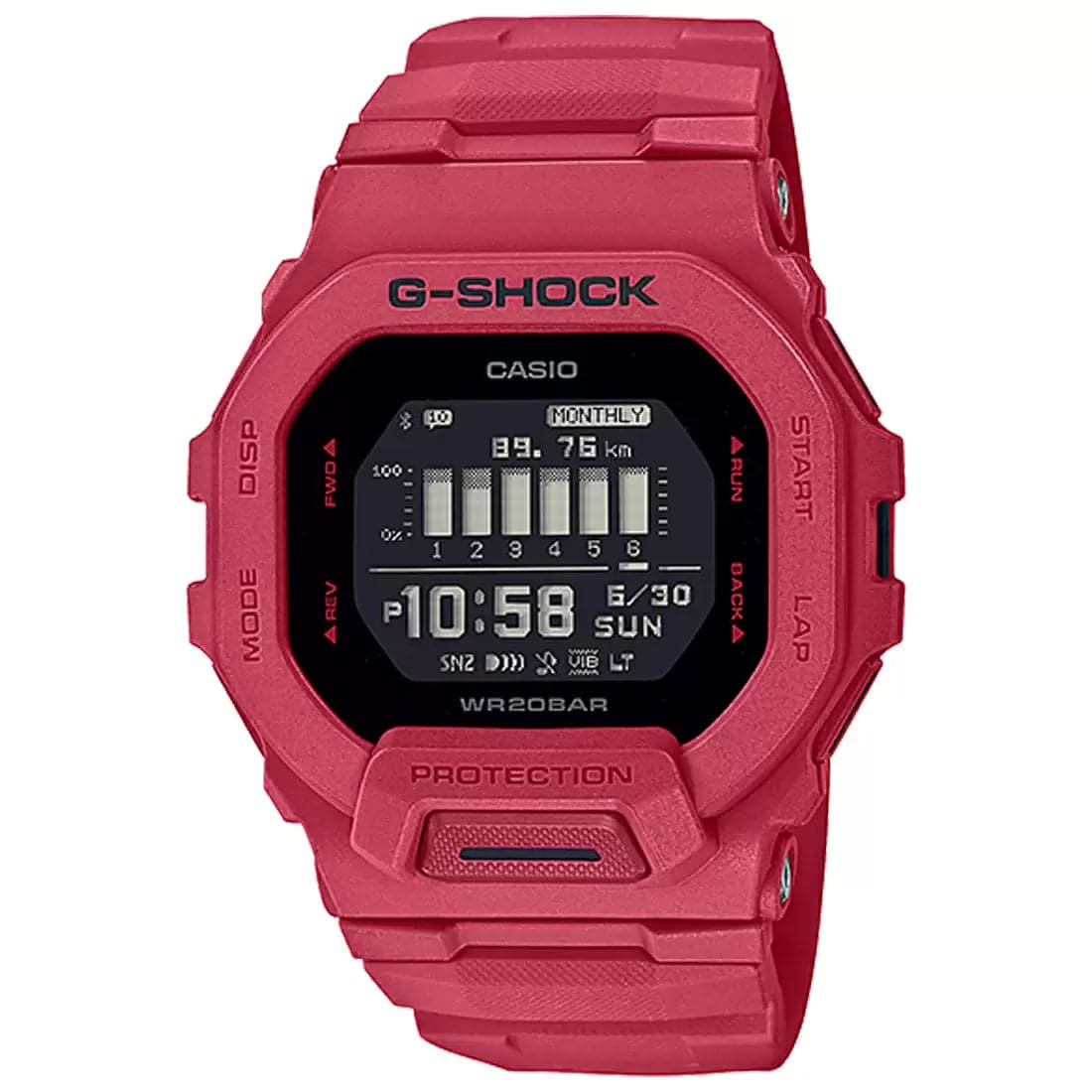 Casio G-Shock Red G-Squad Connect - Men'S Watch G1203