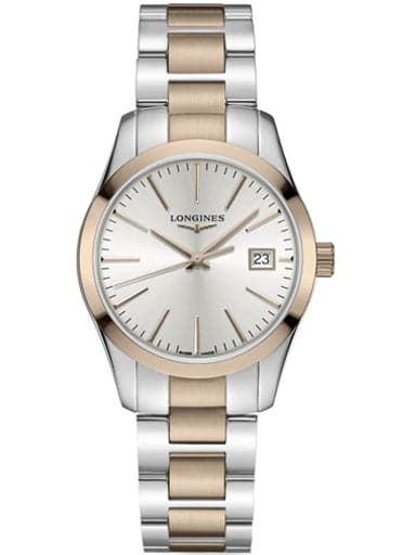 Longines Conquest Classic 34Mm Quartz Women Watch