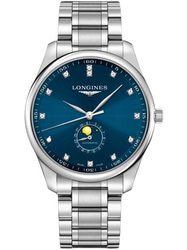 Longines The Longines Master Collection Blue Diamond Dial Watch - Kamal Watch Company
