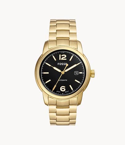 Fossil Heritage Automatic Gold-Tone Stainless Steel Watch ME3232