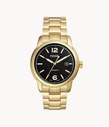 Fossil Heritage Automatic Gold-Tone Stainless Steel Watch ME3232 - Kamal Watch Company