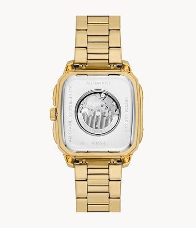 FOSSIL Inscription Automatic Gold-Tone Stainless Steel Watch ME3239 - Kamal Watch Company