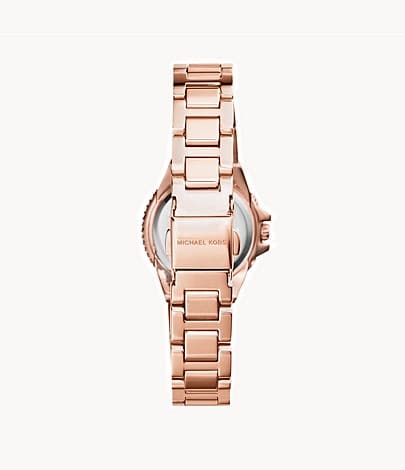 Michael Kors Petite Camille Three-Hand Rose Gold-Tone Stainless Steel Watch MK3253 - Kamal Watch Company