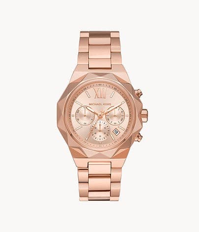Michael Kors Raquel Chronograph Rose Gold-Tone Stainless Steel Watch MK4688I - Kamal Watch Company