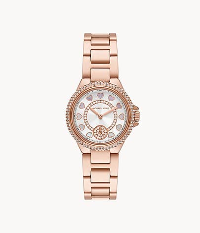 Michael Kors Camille Multifunction Rose Gold-Tone Stainless Steel Watch MK4700I - Kamal Watch Company