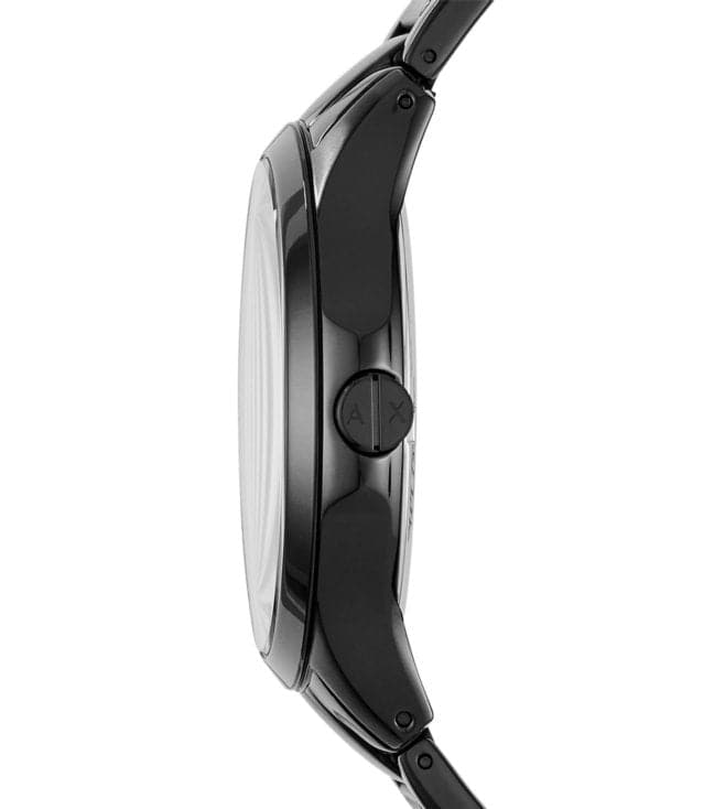 ARMANI EXCHANGE AX7101 Hampton Black Dial Watch With Bracelet for Men - Gift Set ‌