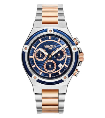 ROAMER Tempo master Chronograph Swiss Made Watch for Men 221837494520 - Kamal Watch Company
