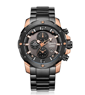 ALEXANDRE CHRISTIE 6410MCBBRBA New Chronograph Watch for Men-6410MCBBRBA - Kamal Watch Company