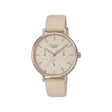 CASIO SHEEN Pink Gold IP - Women's Watch SH233 - Kamal Watch Company