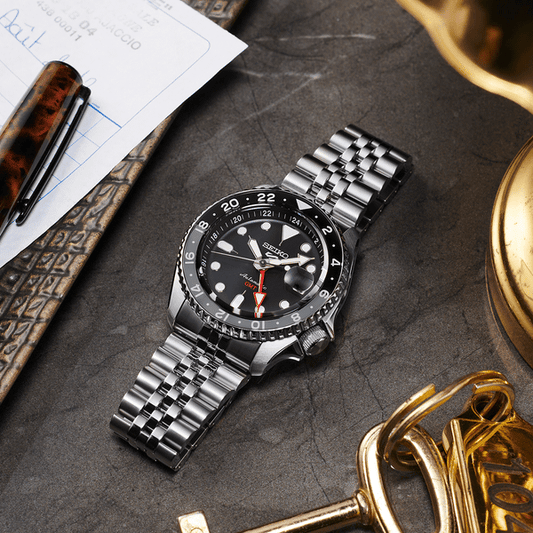 SEIKO 5 SPORTS ‘BLACK GRAPE’ GMT SKX RE-INTERPRETATION - SSK001K1 - Kamal Watch Company