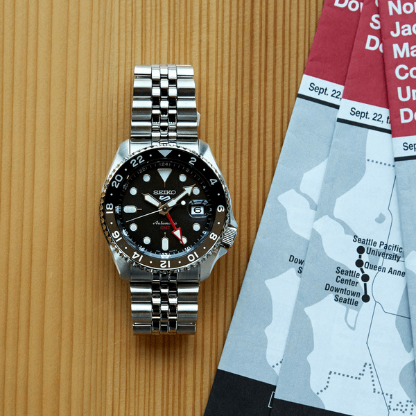SEIKO 5 SPORTS ‘BLACK GRAPE’ GMT SKX RE-INTERPRETATION - SSK001K1 - Kamal Watch Company