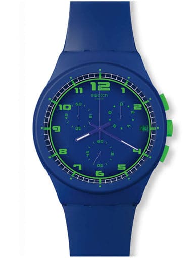 SWATCH CHRONO PLASTIC BLUE C SUSN400 - Kamal Watch Company