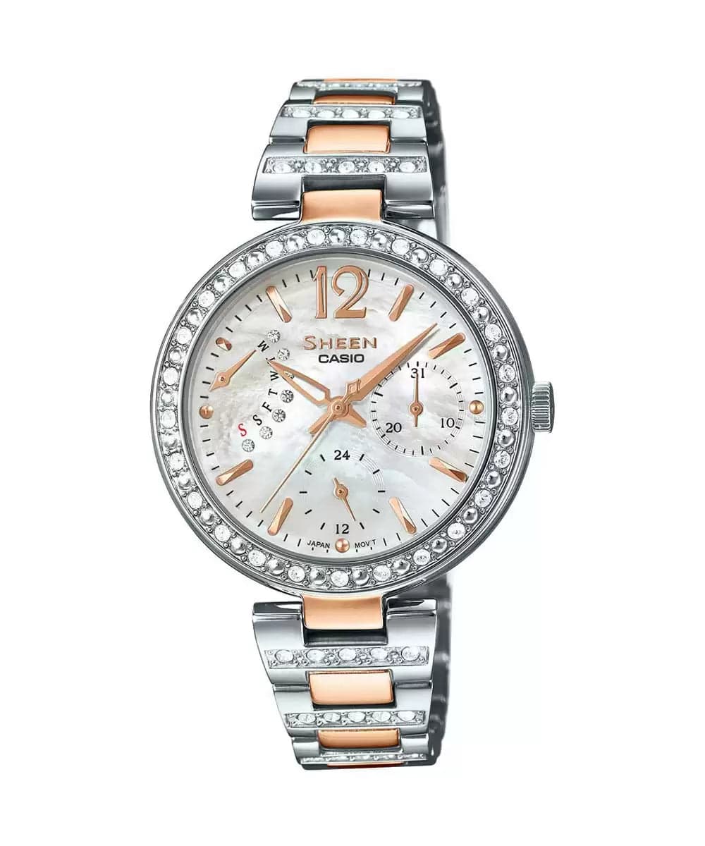 SX161 SHE-3043SG-7AUDR Rose Gold Women's Watch - Kamal Watch Company