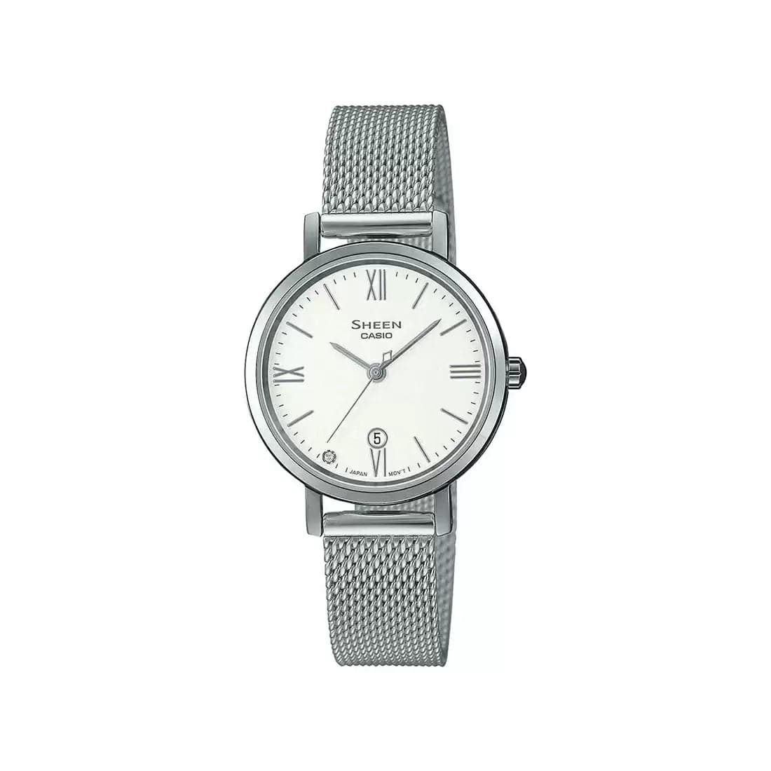 CASIO SHEEN Silver Mesh Analog - Women's Watch SX281 - Kamal Watch Company