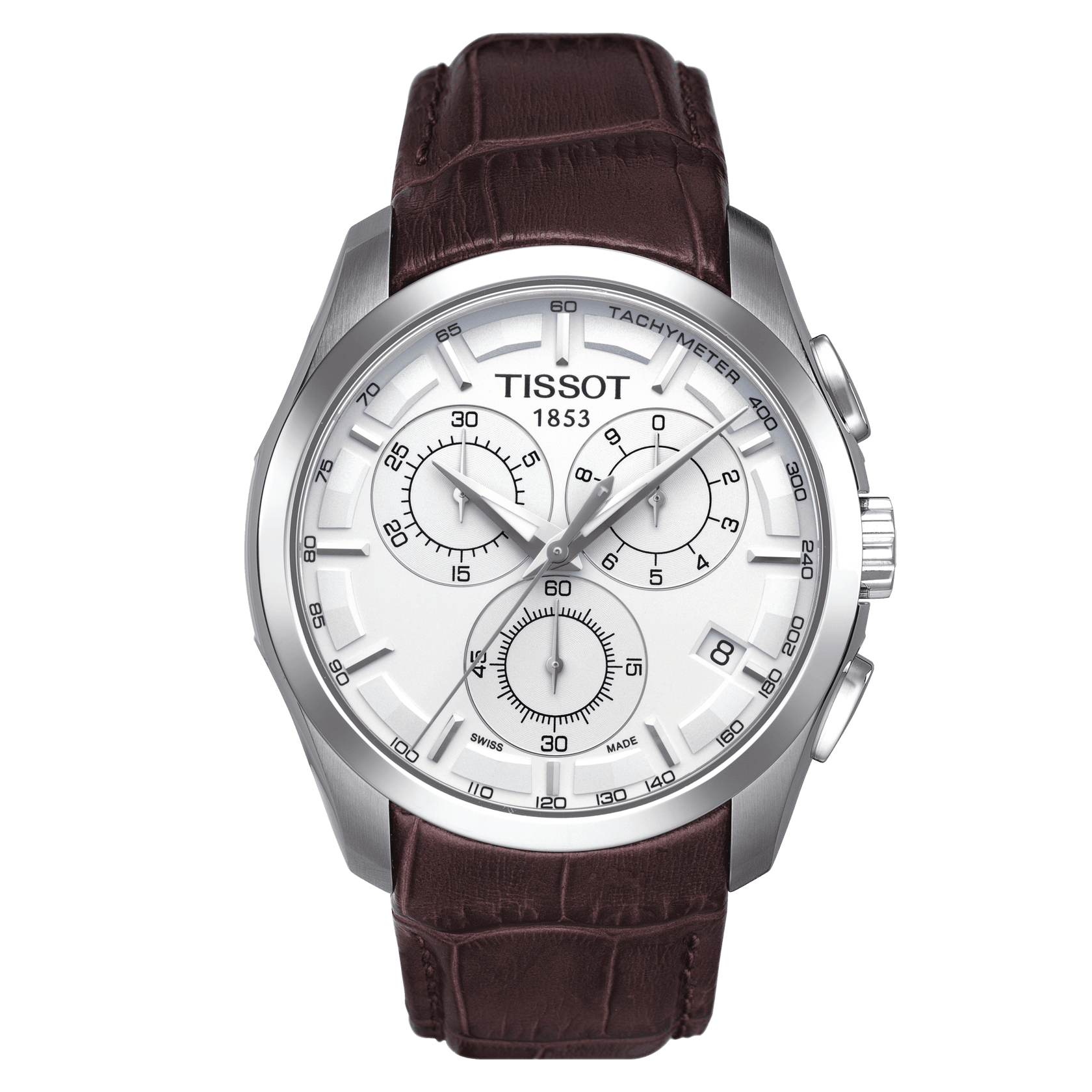 Tissot T-Classic Couturier Chronograph Silver Dial Men'S Watch