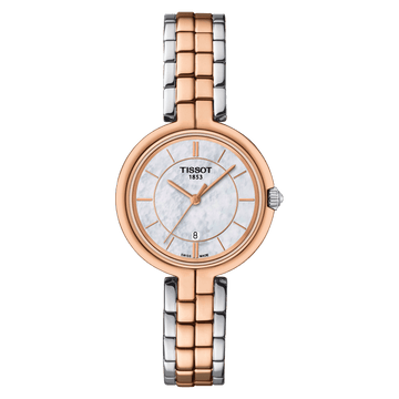 Tissot T-Lady Flamingo White MOP Dial Watch For Women's - Kamal Watch Company