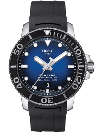 Tissot Seastar 1000 Powermatic 80 Blue Gradient Men's Watch - Kamal Watch Company
