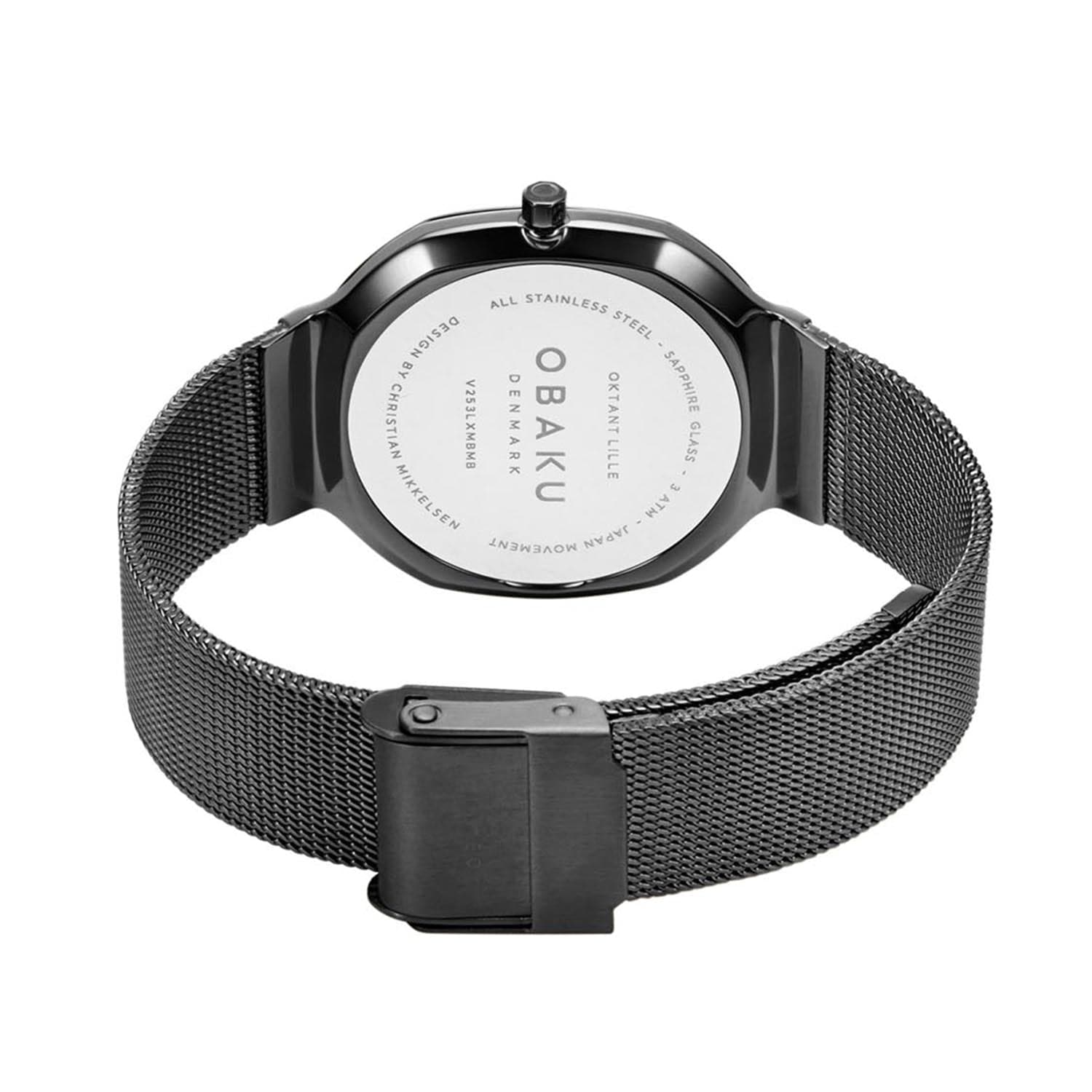 OBAKU Oktant Lille Walnut V253LXMBMB - Kamal Watch Company