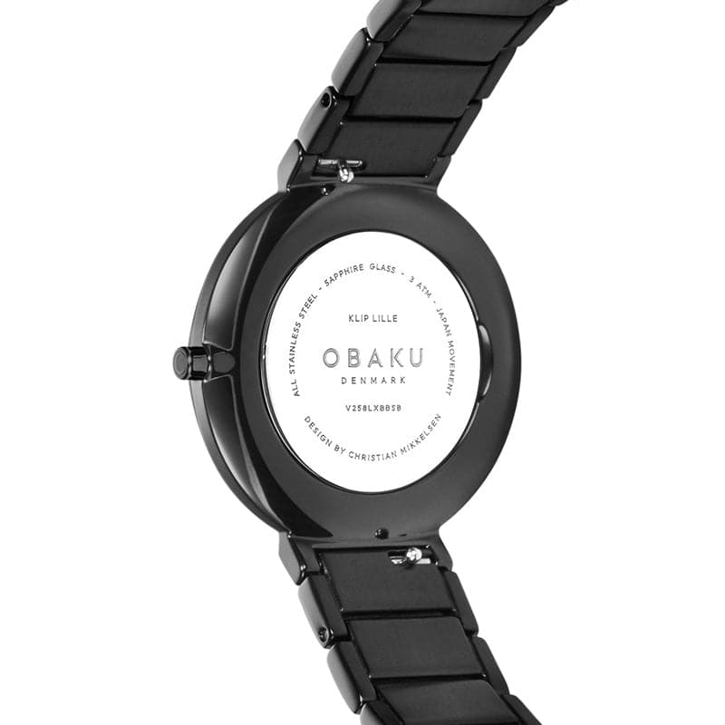 OBAKU KLIP LILLE - DARK V258LXBBSB - Kamal Watch Company