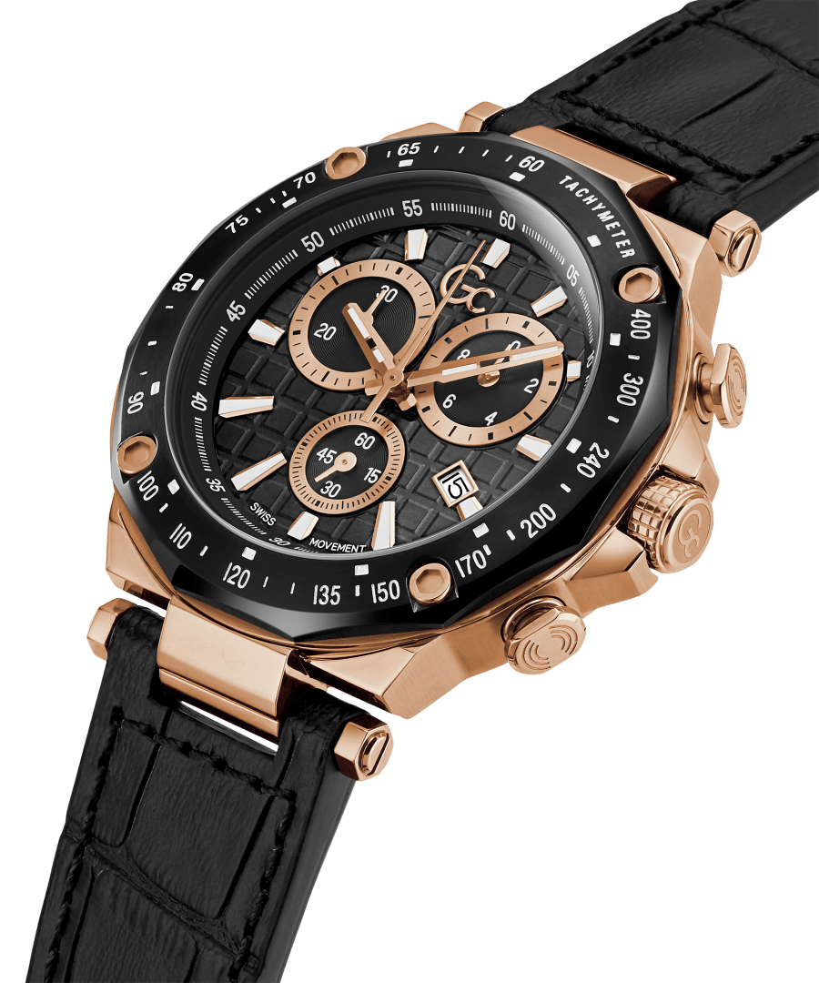 GC SPIRIT SPORT CHRONO LEATHER Y81004G2MF - Kamal Watch Company