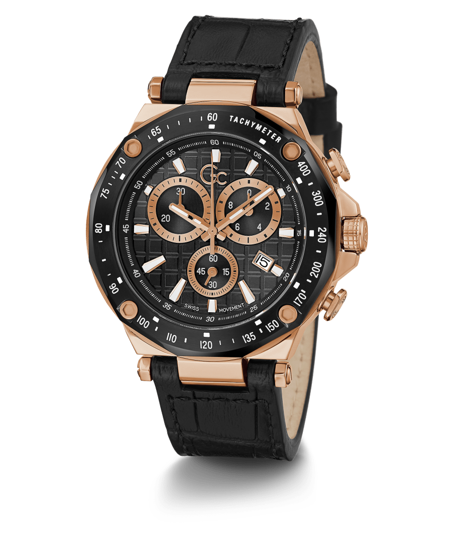 GC SPIRIT SPORT CHRONO LEATHER Y81004G2MF - Kamal Watch Company