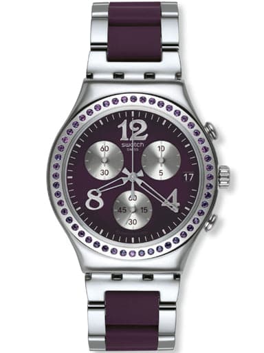 SWATCH CLASSIC SECRET THOUGHT AUBERGINE YCS573G - Kamal Watch Company