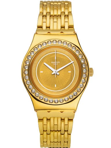 SWATCH IRONY GLASS OF BUBBLES YLG136G - Kamal Watch Company