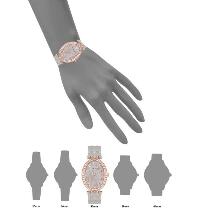 Anne klein Women Party animal Oval Brown Watches AK3900RGTP - Kamal Watch Company