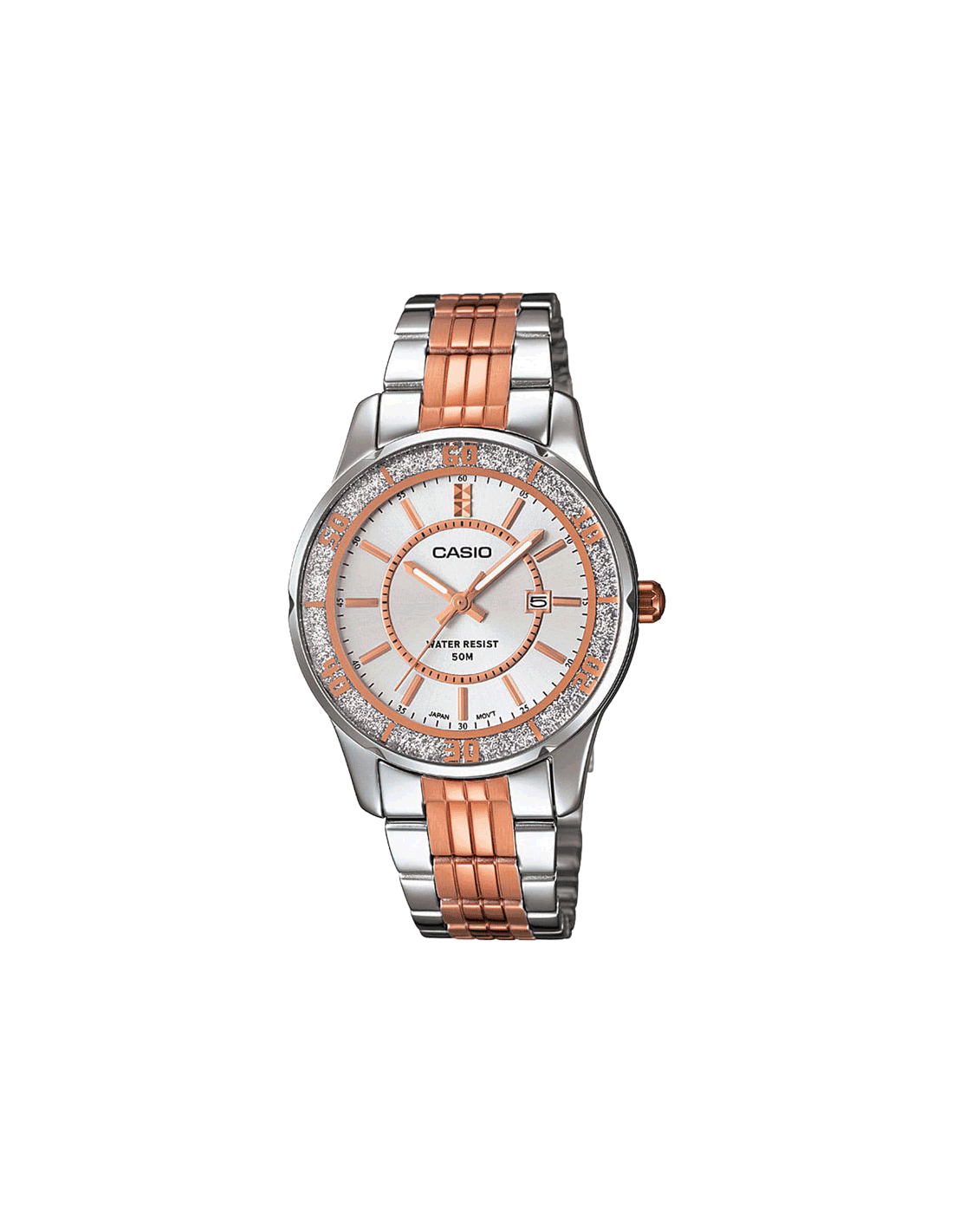 ENTICER LADIES LTP-1358RG-7AVDF - A896 Two-Tone Analog - Women's Watch