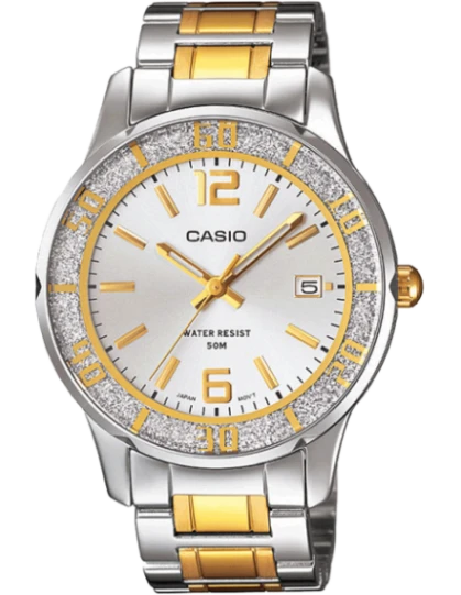Casio two tone ladies best sale watch